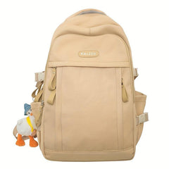 Large Capacity Solid Backpacks for Men and Women, Fashionable and Casual Style