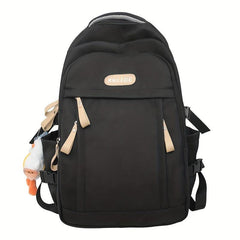 Large Capacity Solid Backpacks for Men and Women, Fashionable and Casual Style