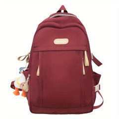 Large Capacity Solid Backpacks for Men and Women, Fashionable and Casual Style