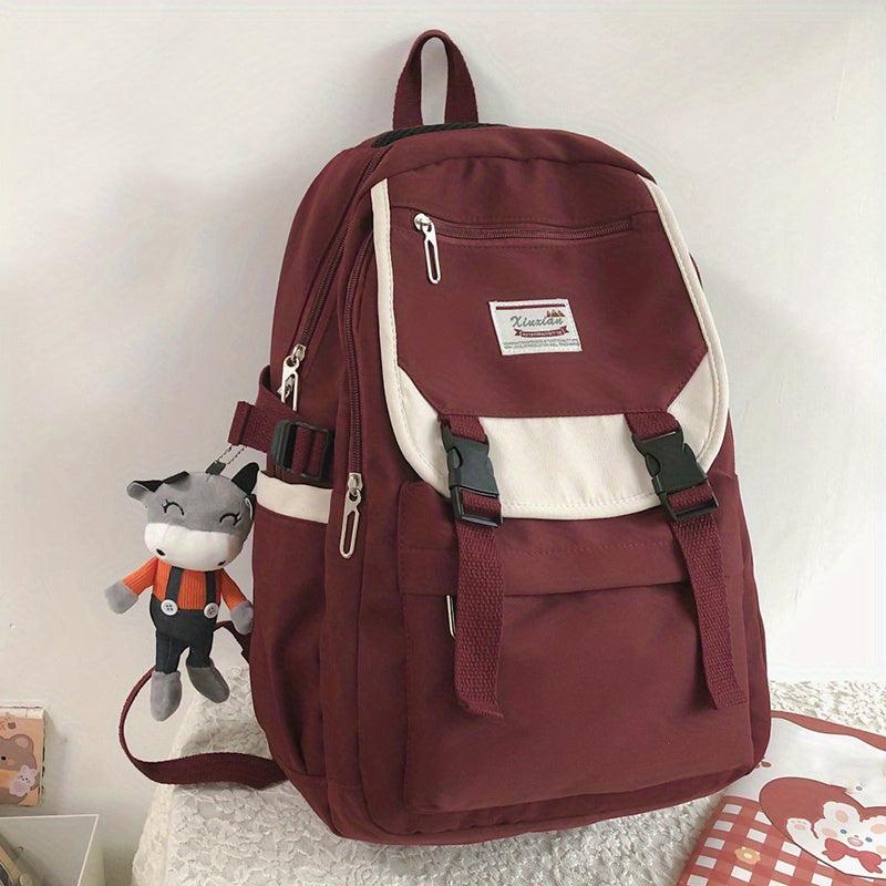 Harajuku Style Schoolbag for Men and Women, Large Capacity