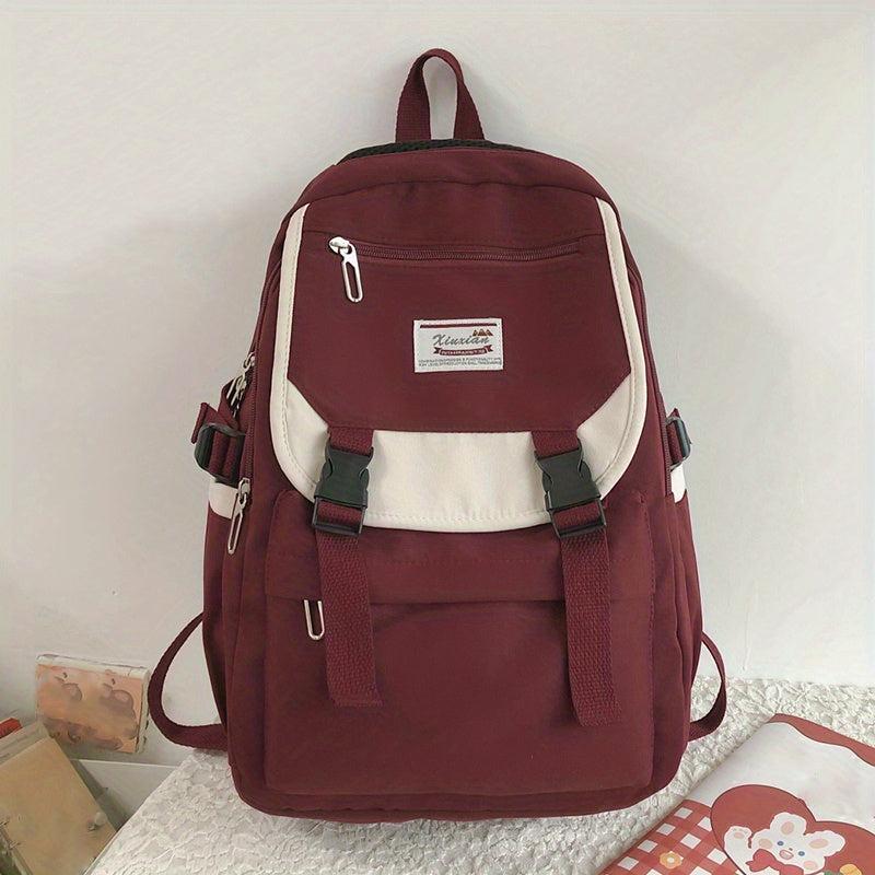 Harajuku Style Schoolbag for Men and Women, Large Capacity