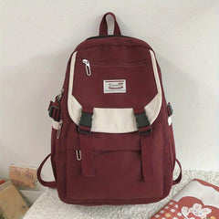 Harajuku Style Schoolbag for Men and Women, Large Capacity