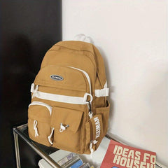 1pc Pocket Backpack With Coin Purse Casual Students Schoolbag Travel Bag