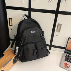1pc Pocket Backpack With Coin Purse Casual Students Schoolbag Travel Bag