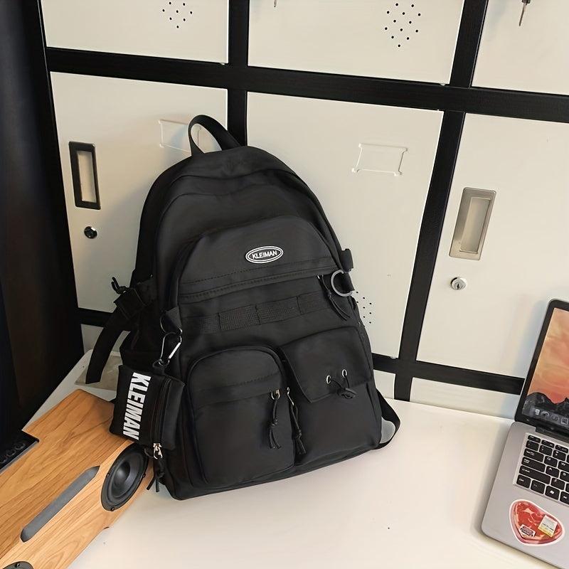 1pc Pocket Backpack With Coin Purse Casual Students Schoolbag Travel Bag
