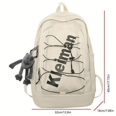 1pc Pocket Backpack With Coin Purse Casual Students Schoolbag Travel Bag