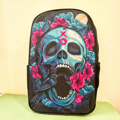 Personality Skull Rock Backpack For School Halloween Backpack