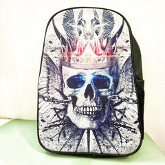 Personality Skull Rock Backpack For School Halloween Backpack