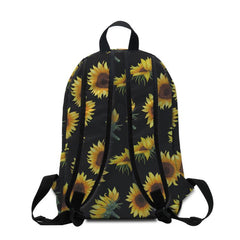 Sun Flower Pattern Backpack Women's Campus School Bag Large Capacity