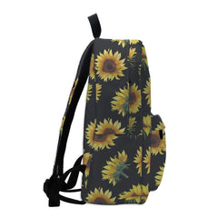 Sun Flower Pattern Backpack Women's Campus School Bag Large Capacity