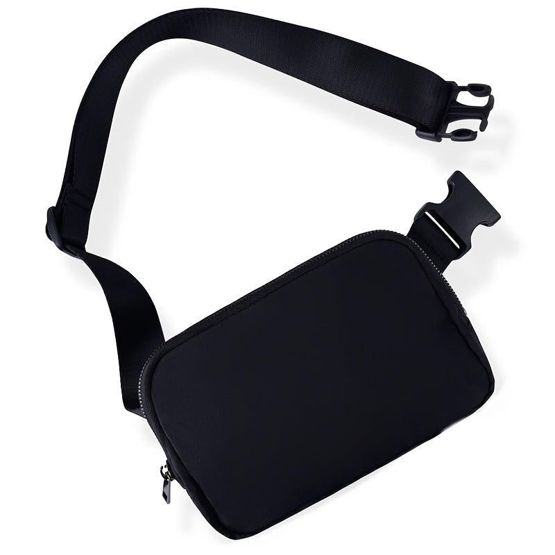 Nylon Sports Fanny Pack Waist Bag Zipper Solid Outdoor