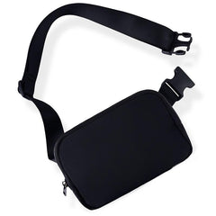 Nylon Sports Fanny Pack Waist Bag Zipper Solid Outdoor