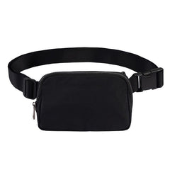 Nylon Sports Fanny Pack Waist Bag Zipper Solid Outdoor