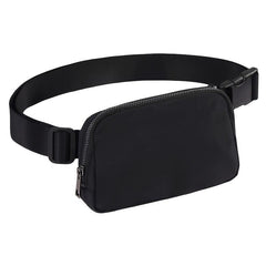 Nylon Sports Fanny Pack Waist Bag Zipper Solid Outdoor