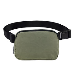 Nylon Sports Fanny Pack Waist Bag Zipper Solid Outdoor
