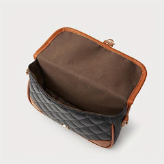 Quilted Crossbody Bag Textured Flap Bag Shoulder Bag
