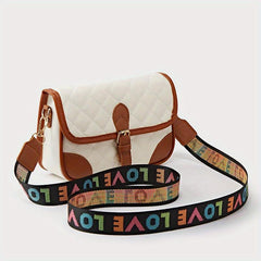Quilted Crossbody Bag Textured Flap Bag Shoulder Bag