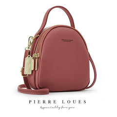 Solid Color Crossbody Bag with Large Capacity for Women