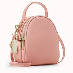Solid Color Crossbody Bag with Large Capacity for Women