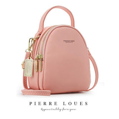 Solid Color Crossbody Bag with Large Capacity for Women