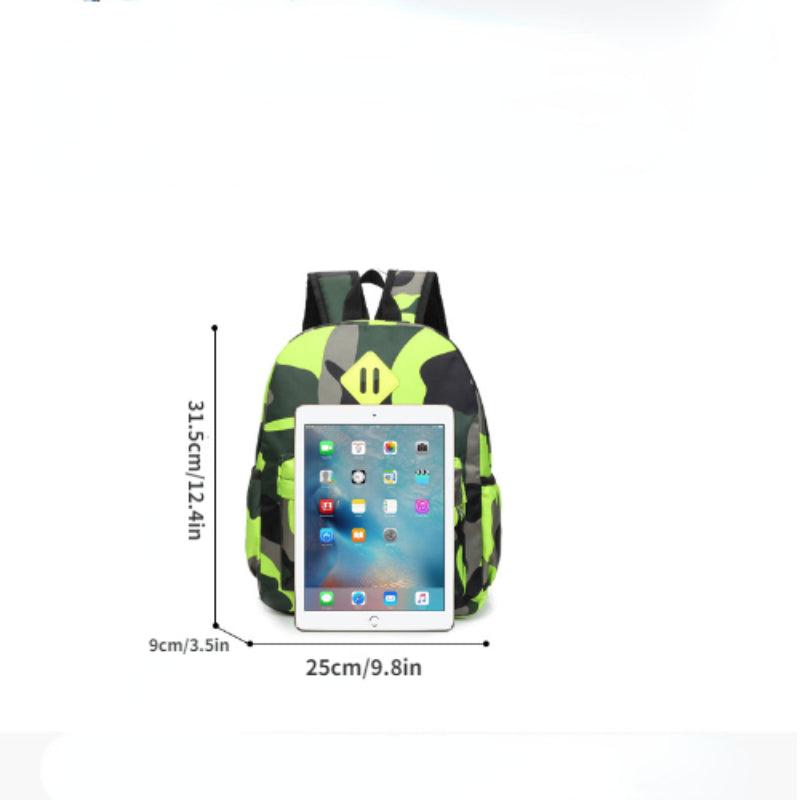 Camouflage School Backpack for Boys and Girls