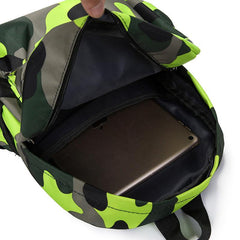 Camouflage School Backpack for Boys and Girls