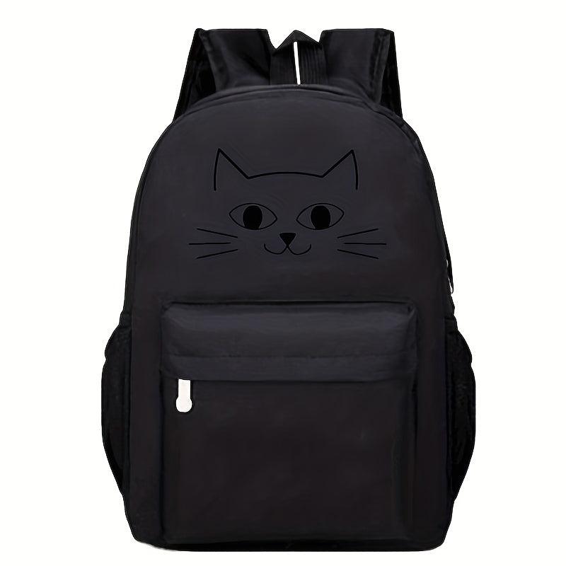 Women's Kitten Pattern Laptop Backpack 18x11in Travel Bag