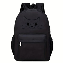 Women's Kitten Pattern Laptop Backpack 18x11in Travel Bag