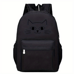 Women's Kitten Pattern Laptop Backpack 18x11in Travel Bag