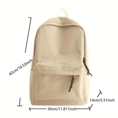 Canvas Backpack High Capacity Schoolbag For Women Men Frog Design