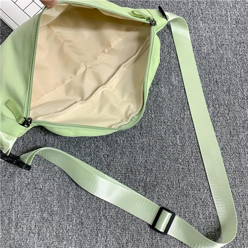 Casual Nylon Waist Bag Solid Chest Bag Outdoor Travel Crossbody Bag