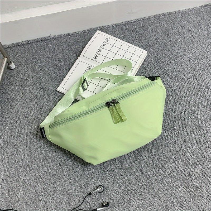 Casual Nylon Waist Bag Solid Chest Bag Outdoor Travel Crossbody Bag