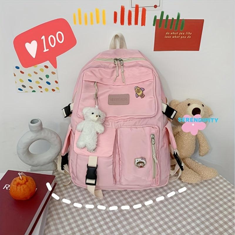 1pc Schoolbag for Women College Style High School Students Backpack