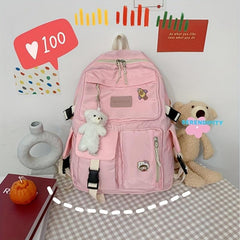 1pc Schoolbag for Women College Style High School Students Backpack