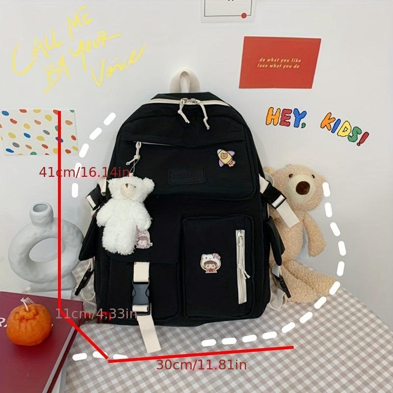 1pc Schoolbag for Women College Style High School Students Backpack
