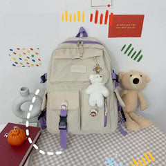 1pc Schoolbag for Women College Style High School Students Backpack