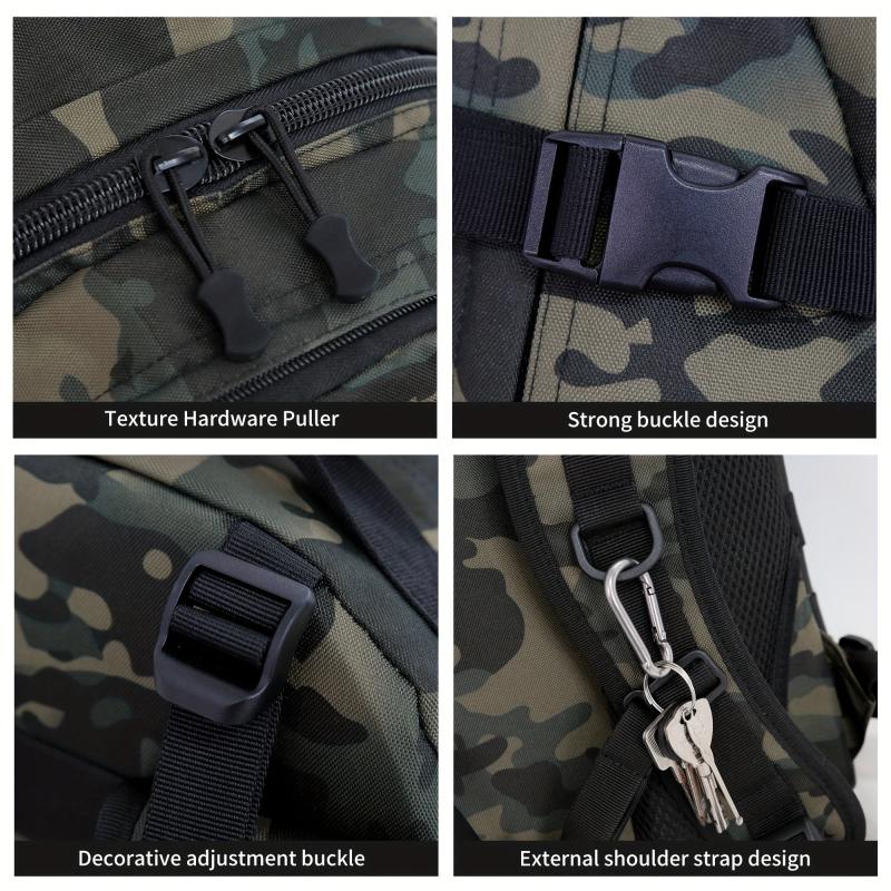 Men's Camo Backpack Outdoor Travel Tactical Large Capacity Backpack
