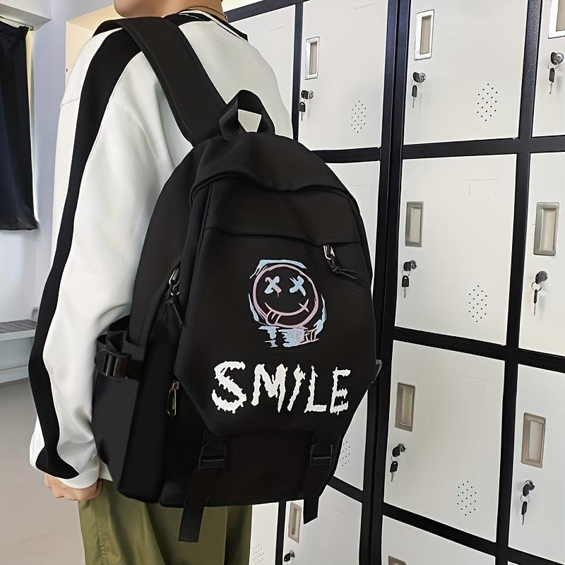 Pattern Backpack Large Capacity Travel Backpack Schoolbag