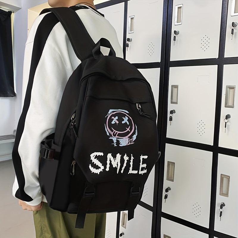 Pattern Backpack Large Capacity Travel Backpack Schoolbag