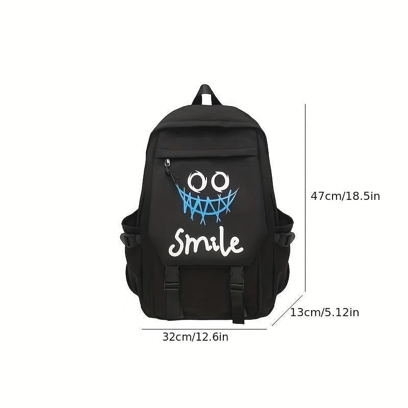 Pattern Backpack Large Capacity Travel Backpack Schoolbag