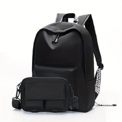 Men's Large Capacity Backpack & Crossbody Bag Set