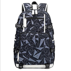 Men's Laptop Backpack USB Charging Waterproof Large Capacity