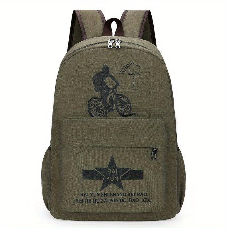 Unisex Canvas Large Capacity Backpack Business Trip Computer Bag