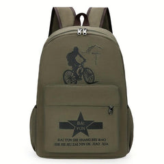 Unisex Canvas Large Capacity Backpack Business Trip Computer Bag