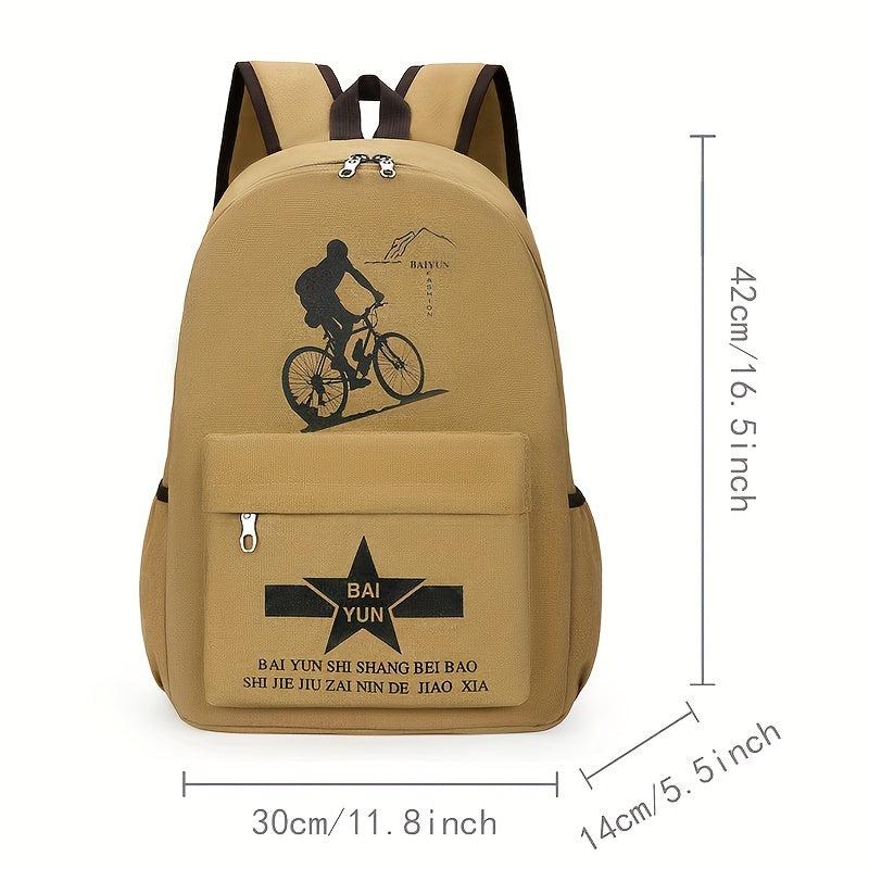 Unisex Canvas Large Capacity Backpack Business Trip Computer Bag