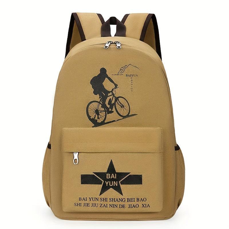 Unisex Canvas Large Capacity Backpack Business Trip Computer Bag