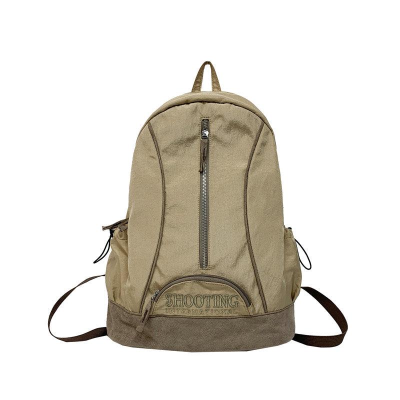 Large Capacity Backpack Casual Nylon Student Bag Outdoor Travel Bag