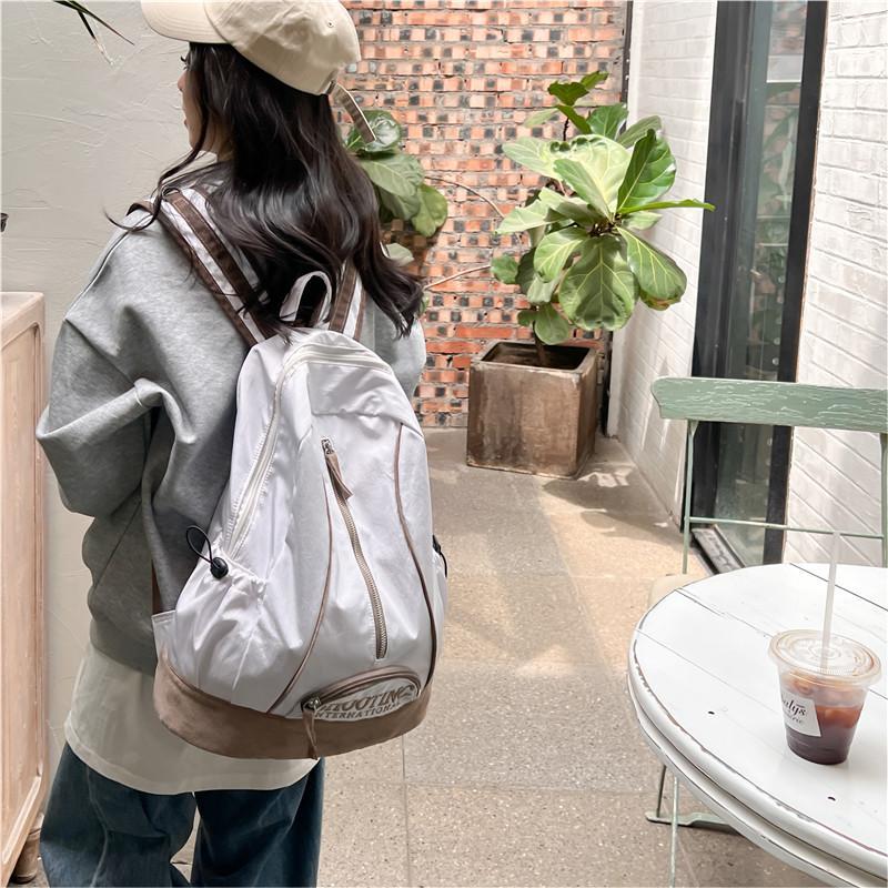Large Capacity Backpack Casual Nylon Student Bag Outdoor Travel Bag