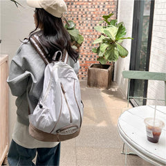 Large Capacity Backpack Casual Nylon Student Bag Outdoor Travel Bag