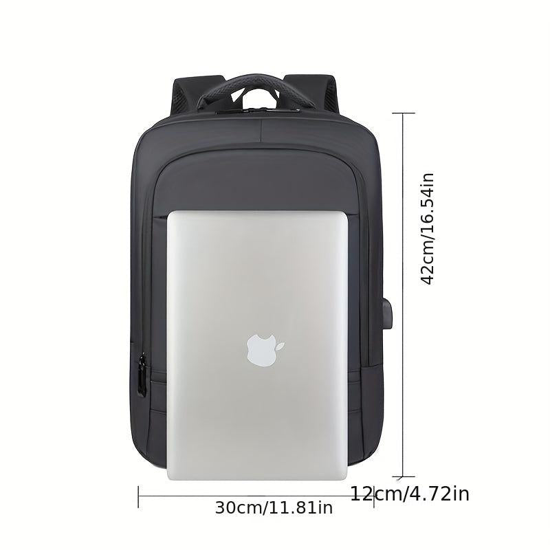 Men's Business Backpack 15.6 Inch Laptop Bag USB Charging